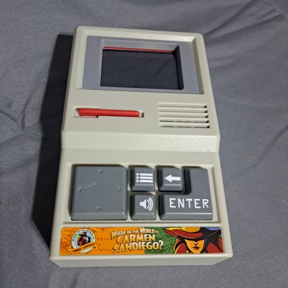 Basic Fun Where in the World is Carmen Sandiego Handheld Electronic Game WORKS - Picture 2 of 4